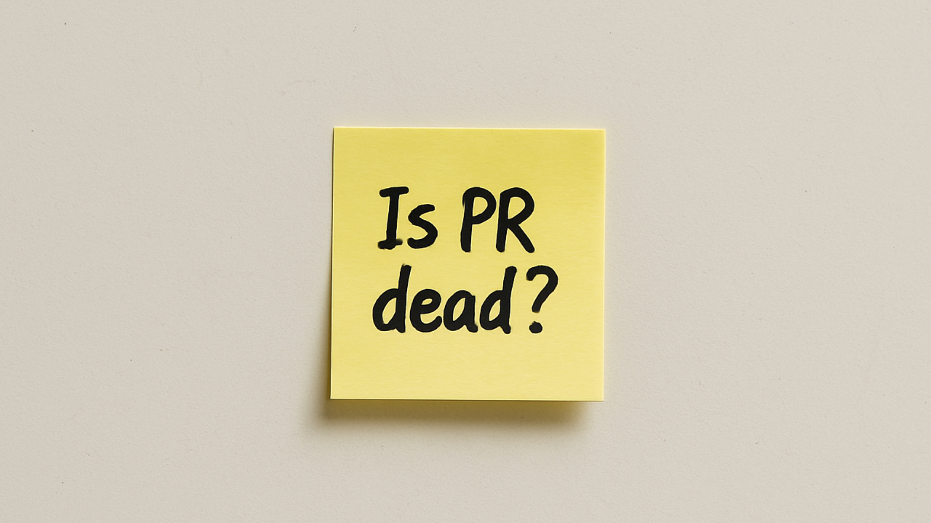 Reports of PR’s death have been greatly exaggerated.